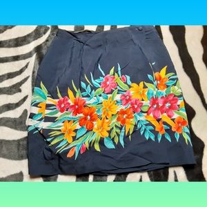 Floral Beach Hawaiian Dress Skirt